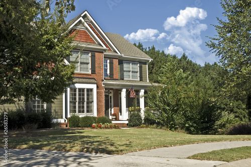 Front of New Modern House