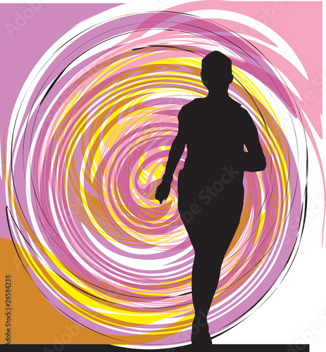 Running woman