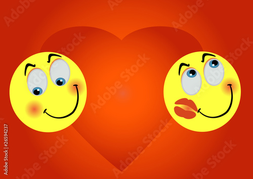 2 enamoured smiles