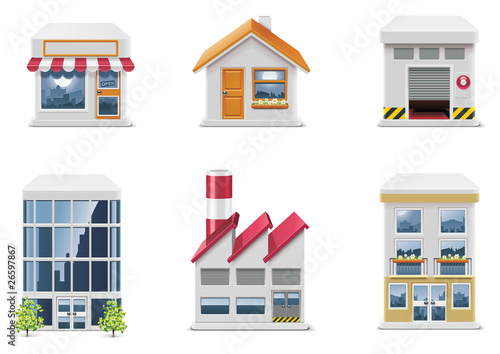 Vector real estate icons. Part 1