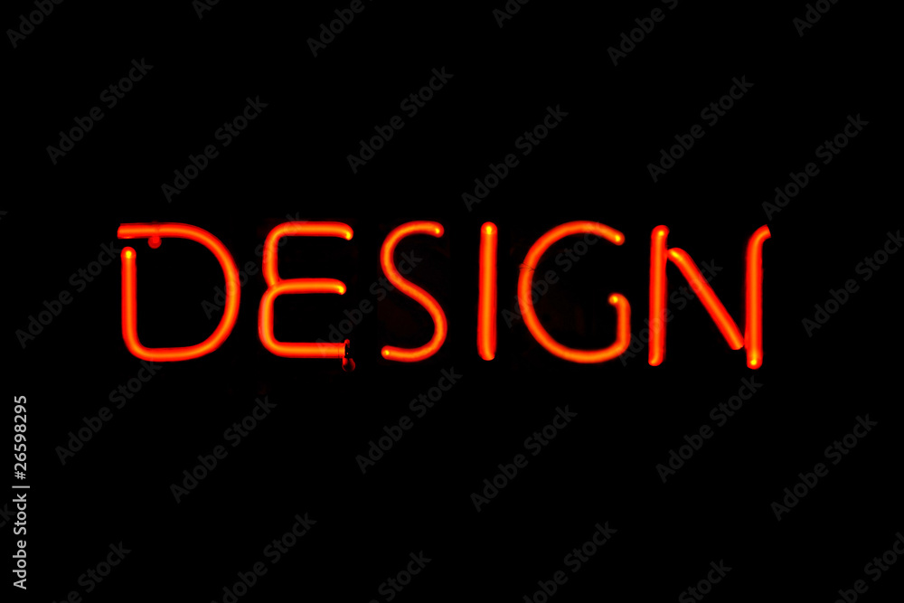Design neon sign Design neon sign