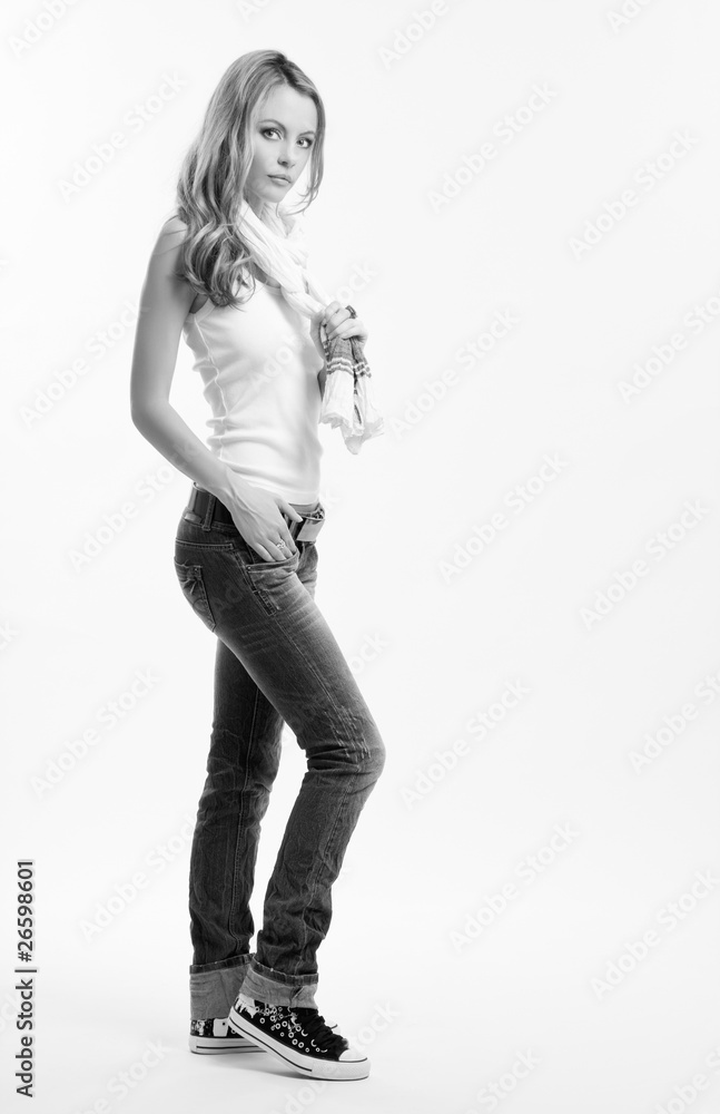 black and white picture of a woman black and white picture of a woman