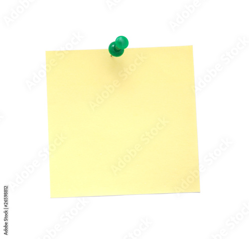 Yellow sticky note