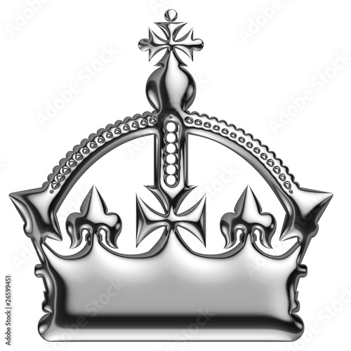 Canvastavla Couronne de chrome