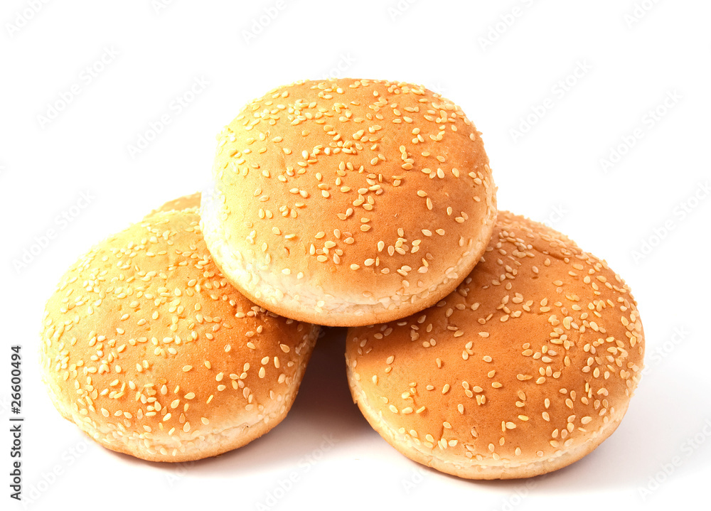 buns for hamburger, cheeseburger