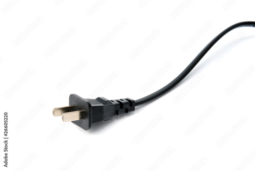 Electrical plug isolated on white background Electrical plug isolated on white background