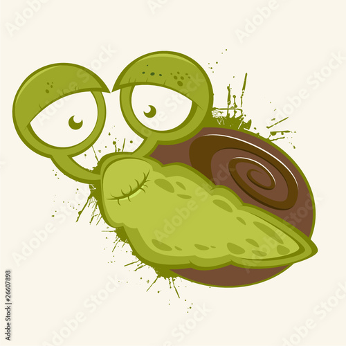 schnecke vintage cartoon lustig