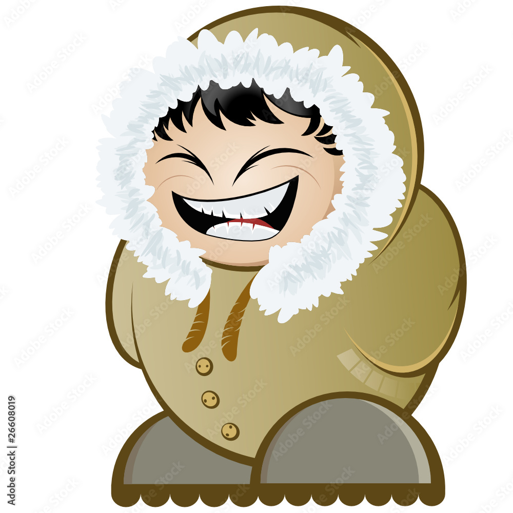 eskimo cartoon lustig Adobe Stock