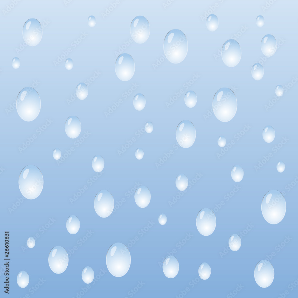 water drops background - vector illustration