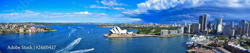 Panorama of Sydney Harbor. Sydney, Australia