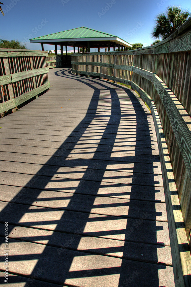 Obraz premium Boardwalk Shadows
