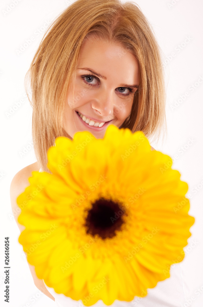 woman is handing you a flower woman is handing you a flower