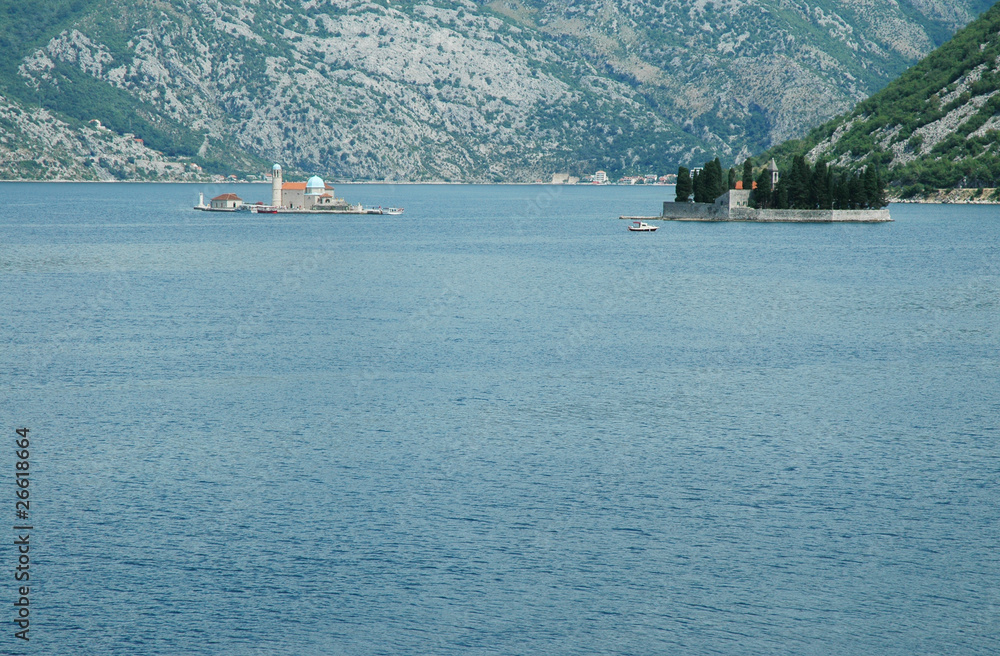 Beautiful view of Kotor bay (Montenegro, Adriatic sea)
