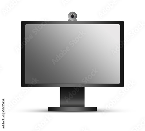 web camera on monitor