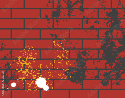 Grunge wall background, vector illustration