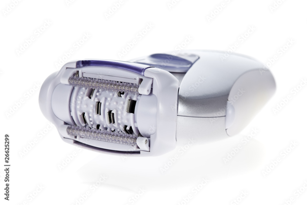 Modern epilator isolated on white background. Modern epilator isolated on white background.