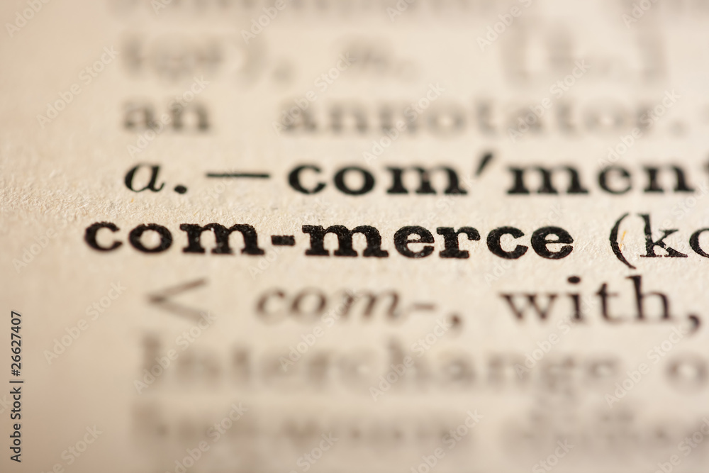 Word commerce - obrazy, fototapety, plakaty 