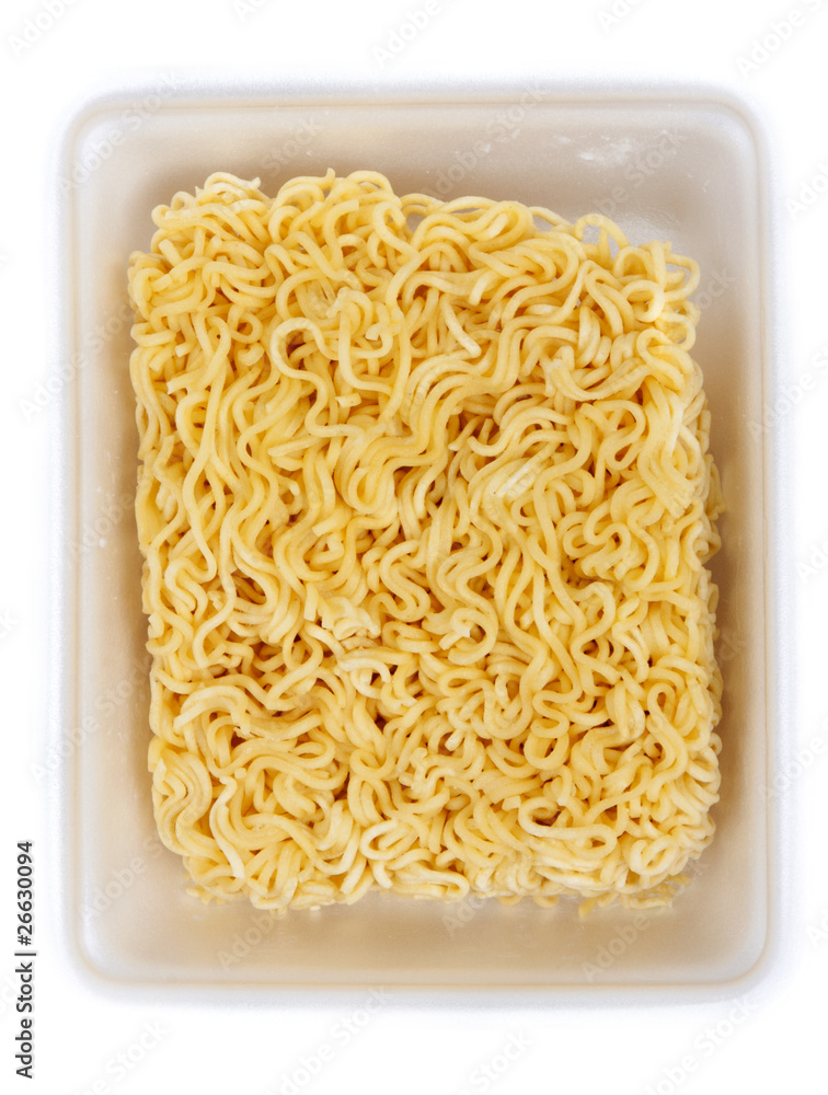 Dry noodles of the quick preparation Dry noodles of the quick preparation