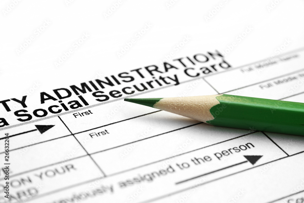 Application - social security card Application - social security card