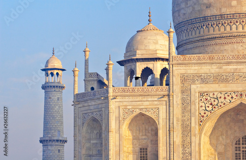 Taj Mahal, Agra, India at front