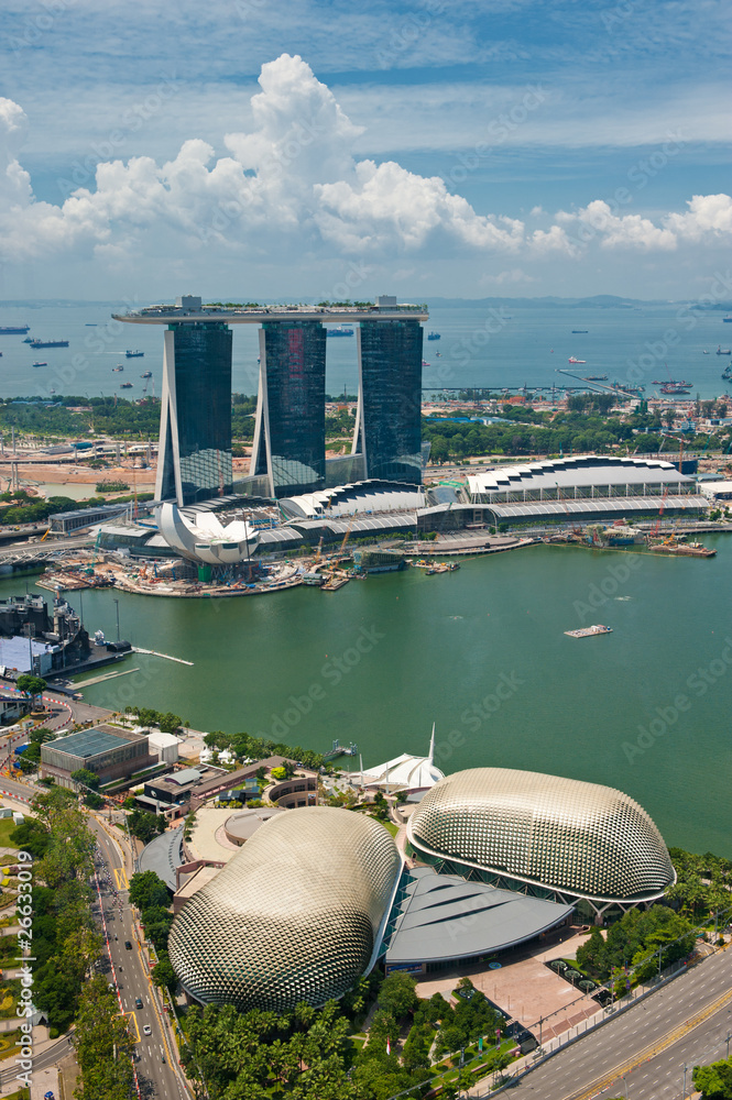 Naklejka premium Panorama of Singapore