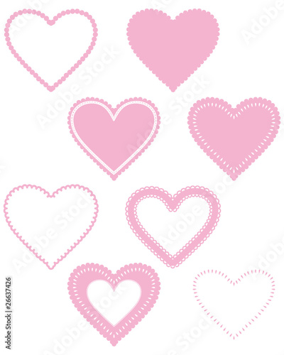 sweet heart lace frame