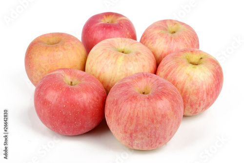 Wallpaper Mural Red apples isolated on white bckground Torontodigital.ca