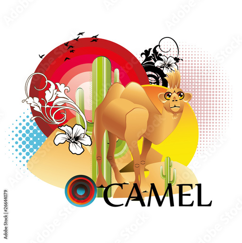 camello en vector