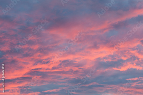 Pink Cloudscape in Early Morning © keattikorn