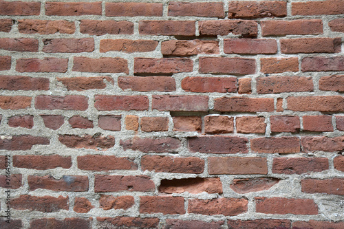 Old brick wall horizontal
