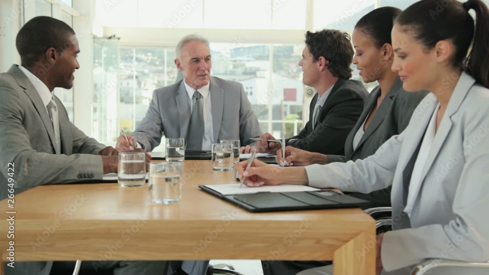 Business Meeting in a Boardroom Business Meeting in a Boardroom