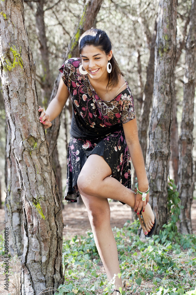 Posing on the forest Posing on the forest