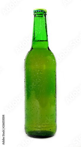 Bottle of beer, isolated on white background