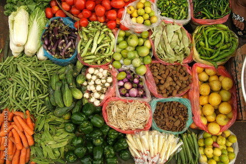 ortaggi al mercato di Yangon photo