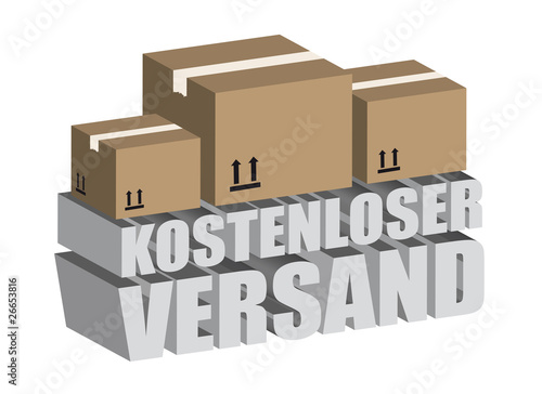 Kostenloser Versand Button - Info Gratis Versand