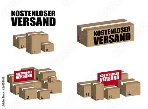 Kostenloser Versand Button - Info Gratis Versand
