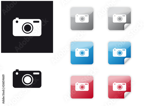 Icon Set Kamera Digitalkamera DSLR SLR