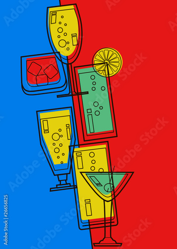 Menu card for Bar
