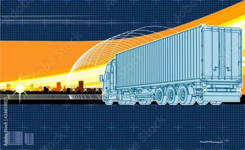 Vector logistics theme background