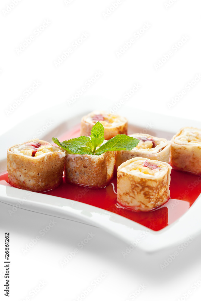Sweet Fruit Sushi Roll