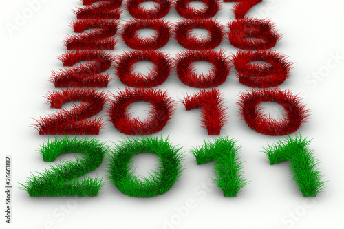 2010 year from grass. Isola...