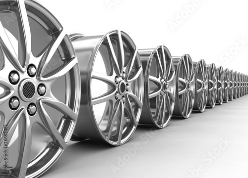 Alloy rims - 3d render