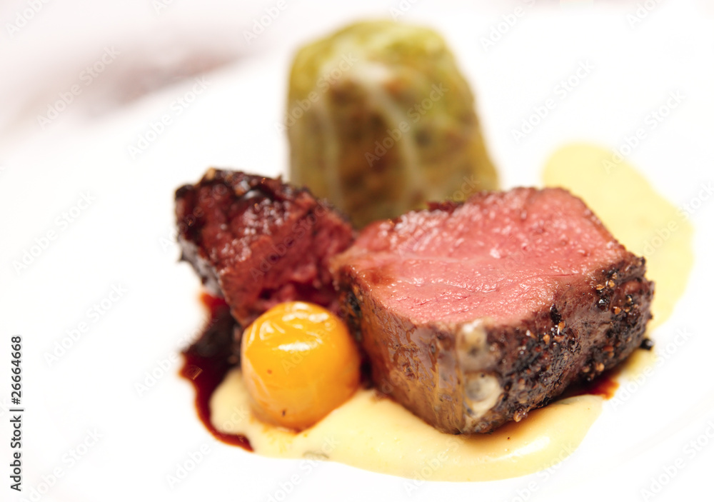 Tenderloin steak, medium fried Tenderloin steak, medium fried