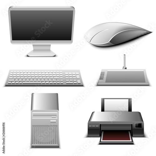 computer vector icons set part 2