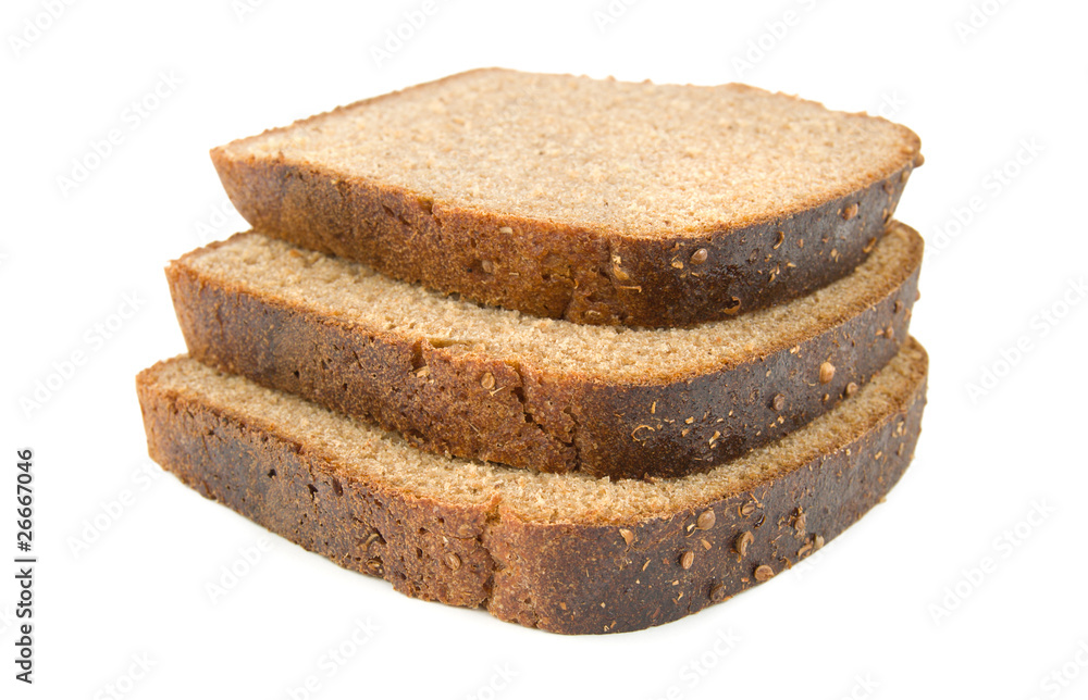 Three slices of bread Three slices of bread