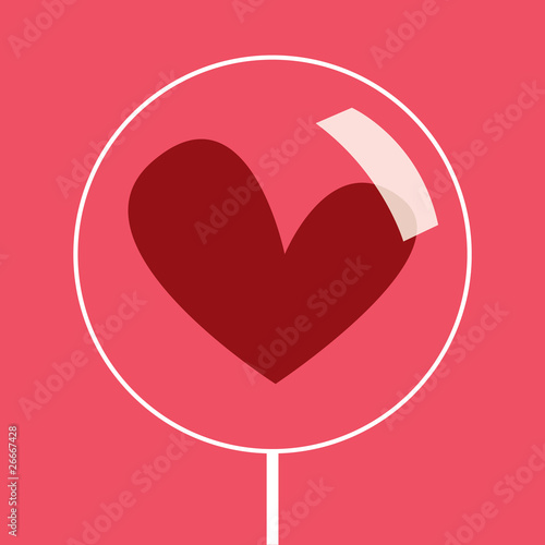 candy-heart.valentine s vector card.