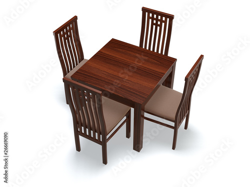 chairs and table