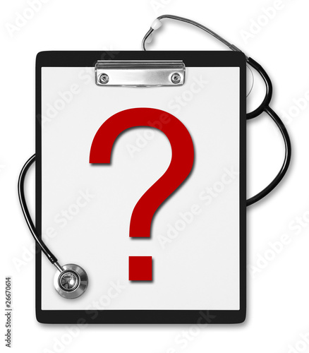 Black Clipboard Question Mark