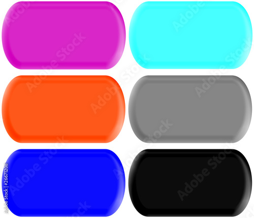 9 buttons in various colors