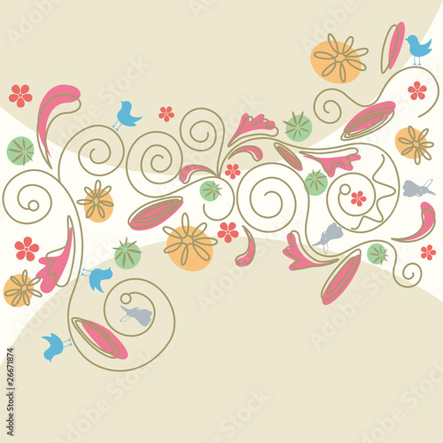 Abstract floral background